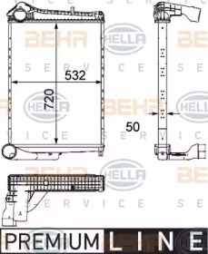 Теплообменник BEHR HELLA SERVICE 8ML 376 746-381