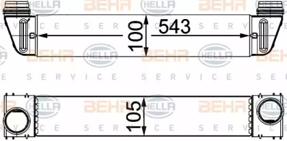 Интеркулер BEHR HELLA SERVICE 8ML 376 746-464