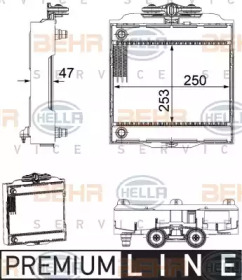 Теплообменник BEHR HELLA SERVICE 8MK 376 746-511