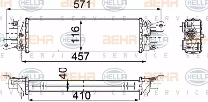 Теплообменник BEHR HELLA SERVICE 8ML 376 746-671