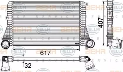 Теплообменник BEHR HELLA SERVICE 8ML 376 746-711