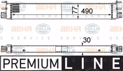 Теплообменник BEHR HELLA SERVICE 8MO 376 747-111