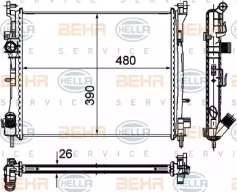 Теплообменник BEHR HELLA SERVICE 8MK 376 748-751