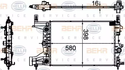 Теплообменник BEHR HELLA SERVICE 8MK 376 749-851