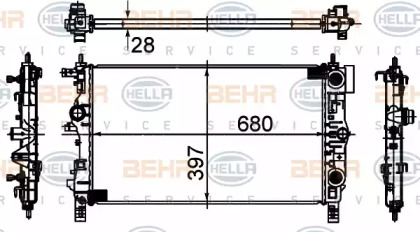 Теплообменник BEHR HELLA SERVICE 8MK 376 749-861