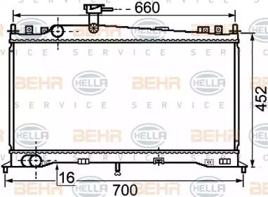 Теплообменник BEHR HELLA SERVICE 8MK 376 750-261