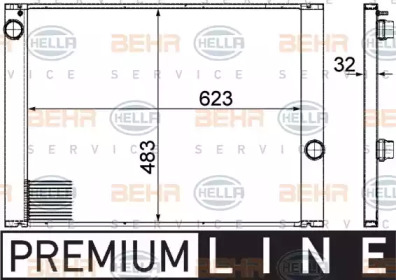 Теплообменник BEHR HELLA SERVICE 8MK 376 753-591