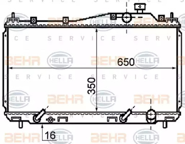 Теплообменник BEHR HELLA SERVICE 8MK 376 753-631