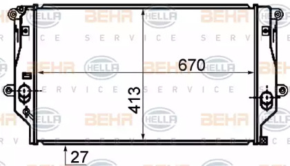 Теплообменник BEHR HELLA SERVICE 8MK 376 753-761