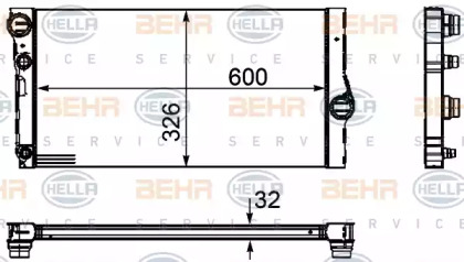 Теплообменник BEHR HELLA SERVICE 8MK 376 754-131