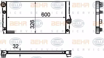 Теплообменник BEHR HELLA SERVICE 8MK 376 754-141