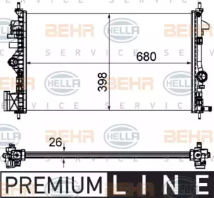 Теплообменник BEHR HELLA SERVICE 8MK 376 754-351