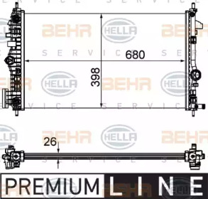 Теплообменник BEHR HELLA SERVICE 8MK 376 754-361