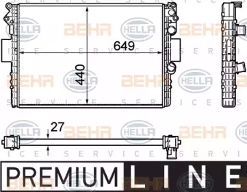 Теплообменник BEHR HELLA SERVICE 8MK 376 754-401