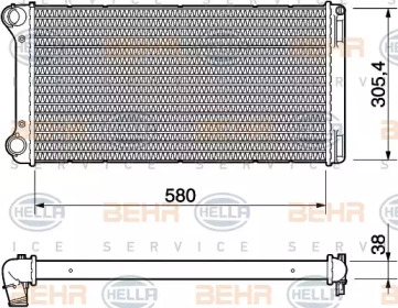 Теплообменник BEHR HELLA SERVICE 8MK 376 754-431