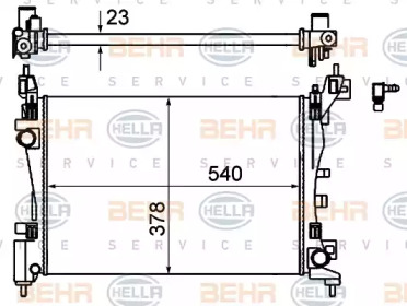 Теплообменник BEHR HELLA SERVICE 8MK 376 754-574