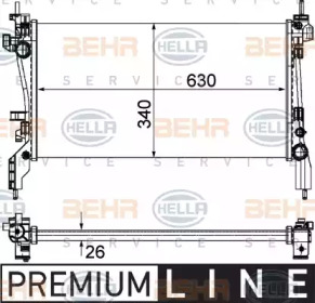 Теплообменник BEHR HELLA SERVICE 8MK 376 754-581