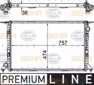 Теплообменник BEHR HELLA SERVICE 8MK 376 754-731