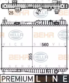 Теплообменник BEHR HELLA SERVICE 8MK 376 754-761