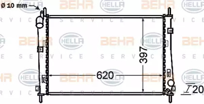 Теплообменник BEHR HELLA SERVICE 8MK 376 754-781