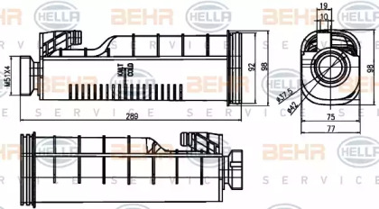 Резервуар BEHR HELLA SERVICE 8MA 376 755-091