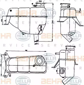 Резервуар BEHR HELLA SERVICE 8MA 376 755-171