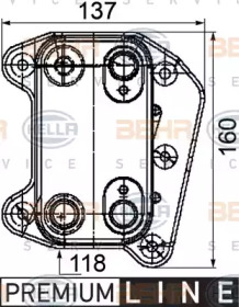 Теплообменник BEHR HELLA SERVICE 8MO 376 755-261