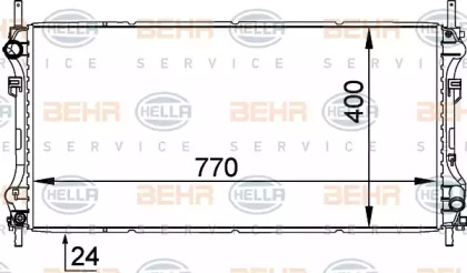 Теплообменник BEHR HELLA SERVICE 8MK 376 755-321