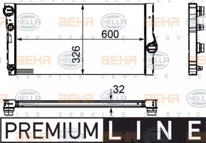 Теплообменник BEHR HELLA SERVICE 8MK 376 755-371