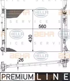 Теплообменник BEHR HELLA SERVICE 8MK 376 755-501