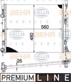 Теплообменник BEHR HELLA SERVICE 8MK 376 755-511