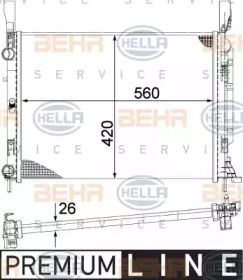 Теплообменник BEHR HELLA SERVICE 8MK 376 755-521