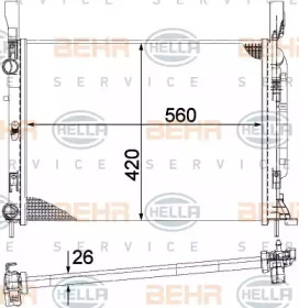 Теплообменник BEHR HELLA SERVICE 8MK 376 755-524