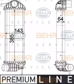 Теплообменник BEHR HELLA SERVICE 8ML 376 755-551