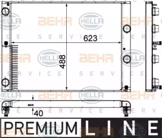 Теплообменник BEHR HELLA SERVICE 8MK 376 755-581