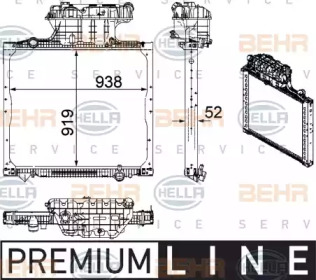 Теплообменник BEHR HELLA SERVICE 8MK 376 756-021