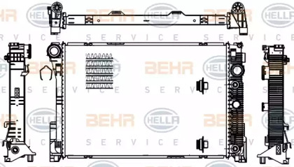 Теплообменник BEHR HELLA SERVICE 8MK 376 756-221