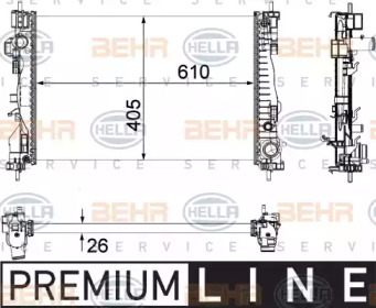 Теплообменник BEHR HELLA SERVICE 8MK 376 756-241