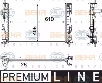 Теплообменник BEHR HELLA SERVICE 8MK 376 756-261