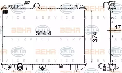 Теплообменник BEHR HELLA SERVICE 8MK 376 756-531