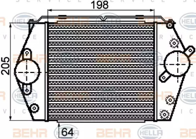 Теплообменник BEHR HELLA SERVICE 8ML 376 756-561