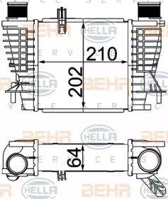 Теплообменник BEHR HELLA SERVICE 8ML 376 756-624