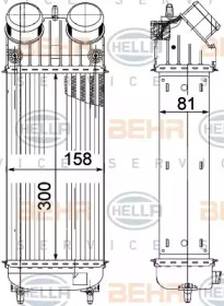 Теплообменник BEHR HELLA SERVICE 8ML 376 756-741