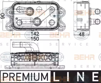 Теплообменник BEHR HELLA SERVICE 8MO 376 756-761