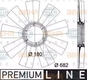 Рабочее колесо вентилятора BEHR HELLA SERVICE 8MV 376 757-771