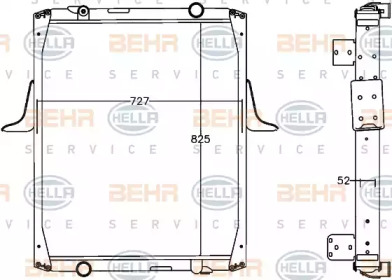 Теплообменник BEHR HELLA SERVICE 8MK 376 758-061