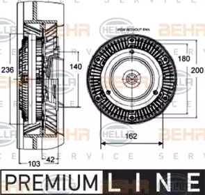 Сцепление BEHR HELLA SERVICE 8MV 376 758-451