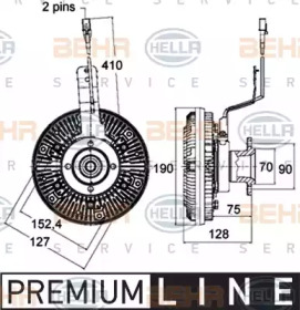 Сцепление BEHR HELLA SERVICE 8MV 376 758-481