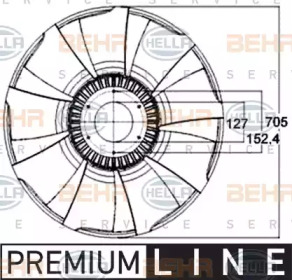 Рабочее колесо вентилятора BEHR HELLA SERVICE 8MV 376 758-561