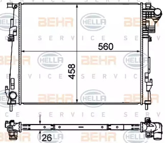 Теплообменник BEHR HELLA SERVICE 8MK 376 759-001